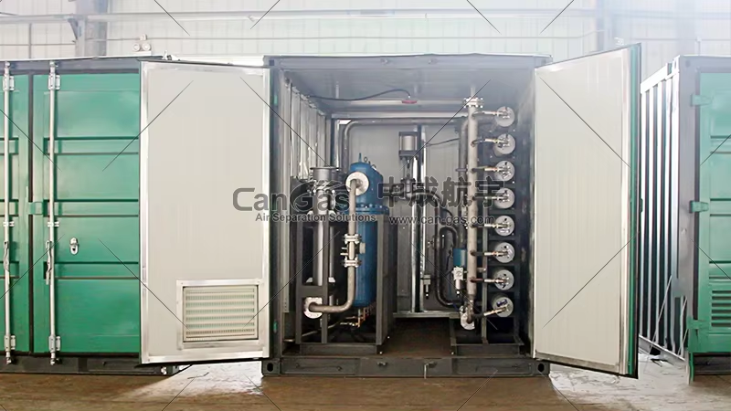 Nitrogen Gas Purging Skid Diesel-drive Generator 350 Bar Adjustable Nitrogen Compressor 1-5000Nm3/h Flow 95%-99.5% Plug