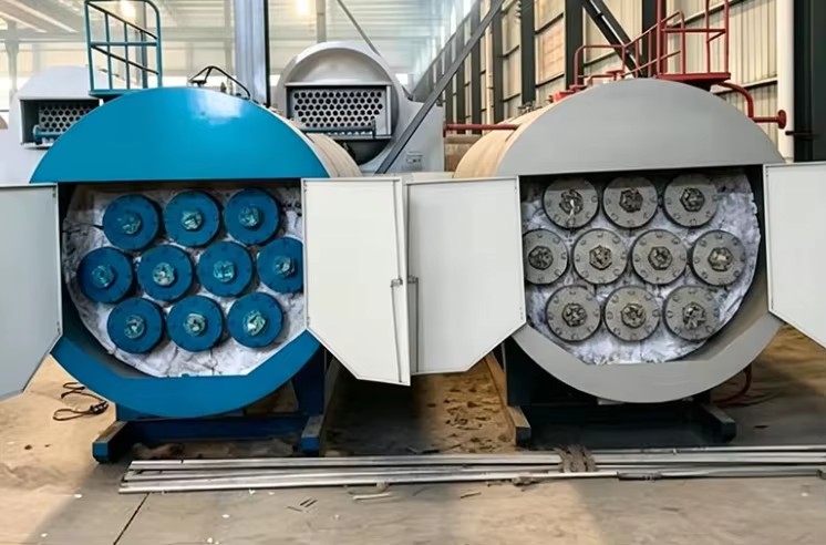 Horizontal Fire Tube Pressure 50kg/h 150kW 2.8MW Automatic Electric Steam Boiler for PLC Control for Food Processing Plant