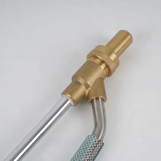 Pressure Washer Sand Blasting Metal Hose and 1/4 Inch Quick Adapter
