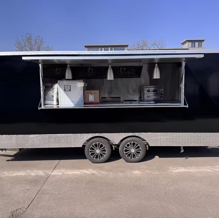 High Productivity CE Certified Galvanized Sheet Retail Towable Food Trailer Fast Food Trailer for Candy Sales
