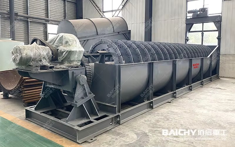 Stone Washing Machine 100TPH Spiral Washer Recycling System Construction Sand Mining Tailings Processing Spiral Sand Washing