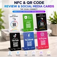 Waterproof 13.56 MHz NFC Comment Card NFC Commercial Social Media Card Programmable Radio Frequency Identification
