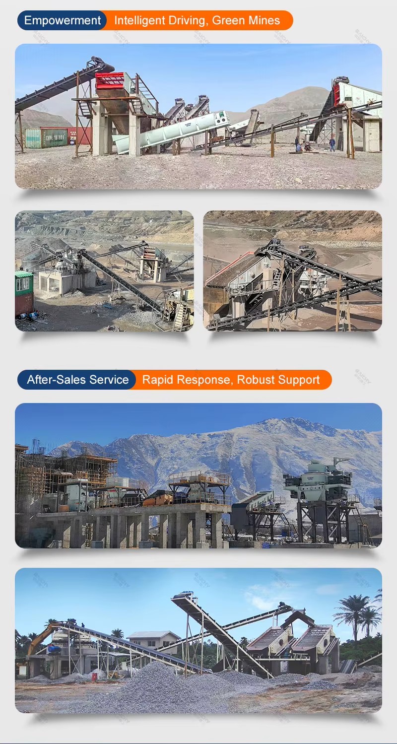 100 TPH Fixed PLC Controlled AC Motor Sand Making Line Jaw Crusher Cone Crusher VSI Sand Maker Sand Washer for Aggregate