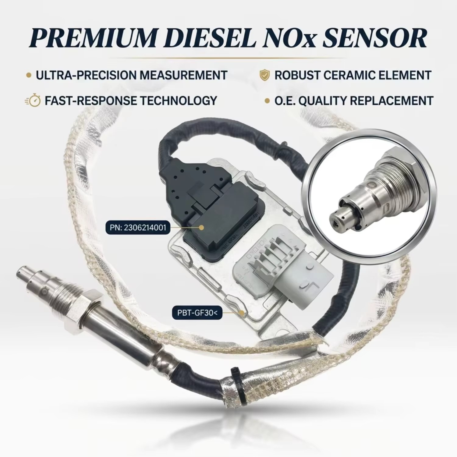 OEM Grade TB Nox Sensor 12 24V SNS3232A 5698480 for Cummins ISC ISL 8.3L 8.9L Exhaust Gas Monitor Warranty