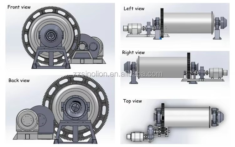 Small Energy Saving Ceramic Stone Ore Powder Grinding Ball Mill Machine Equipment for Sale