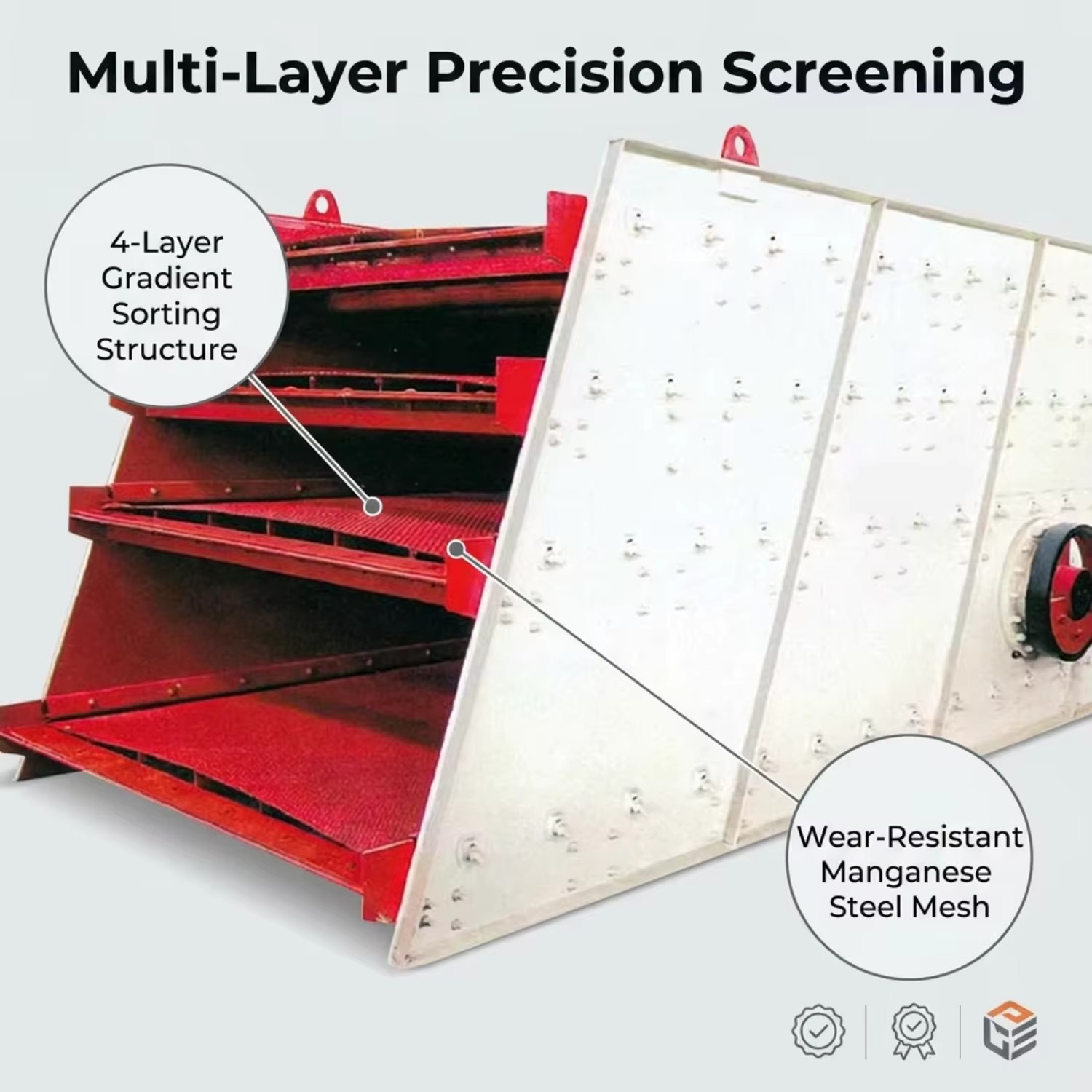 High Efficiency Mining Vibrating Screen for Ore/Sand/Gravel - Heavy Duty, Precise Screening