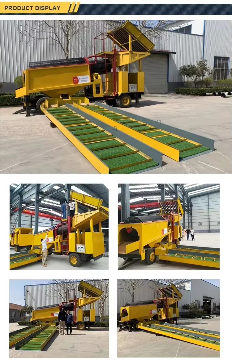 New Gold Mining Vibrating Feeder Sluice Box Separator Machine with Motor & Bearing Carbon Steel Energy Saving