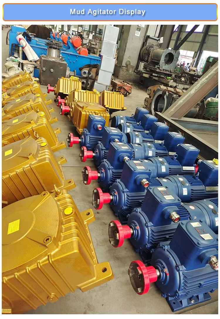 Chinese Factory Drilling Solid Control System Oilfield Mud Storage Mixing tank with Mud Agitator