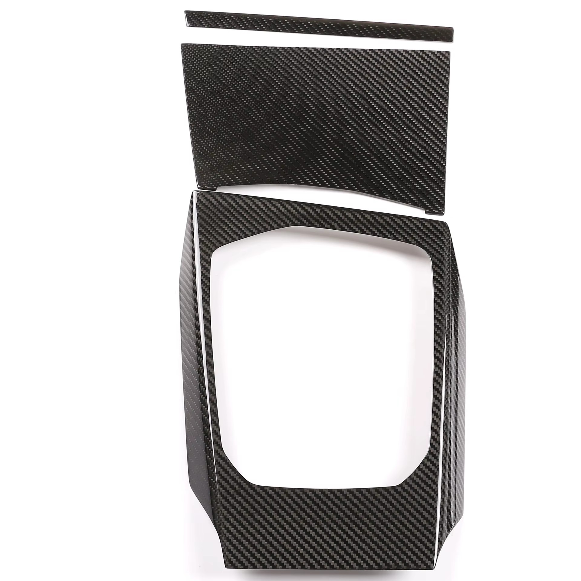 Real Carbon Fiber Interior Modification for 2020 BMW 3 Series G20 G28 Carbon Fiber Central Control Gear Panel