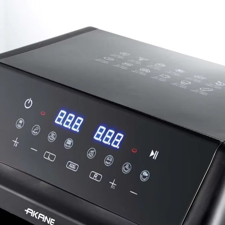 AKANE A.5382 2000W 10L Dual Basket Air Fryer Freidora De Aire Digital Touch Screen 360° Air Circulation Design