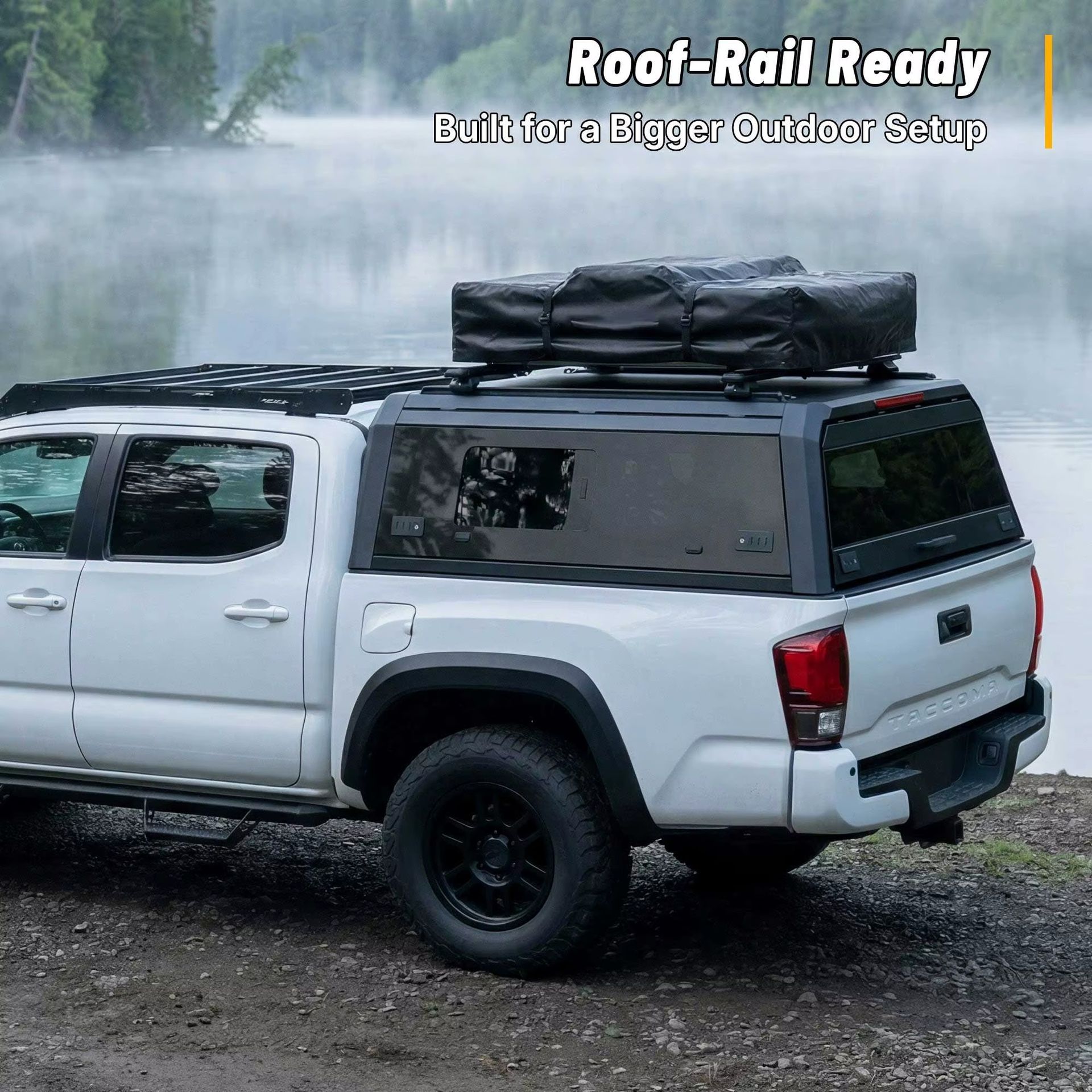 All Weather 4x4 Pickup Truck Canopy Hardtop Aluminum Bed Canopy Topper for Ford F150 Supercrew 6.5ft