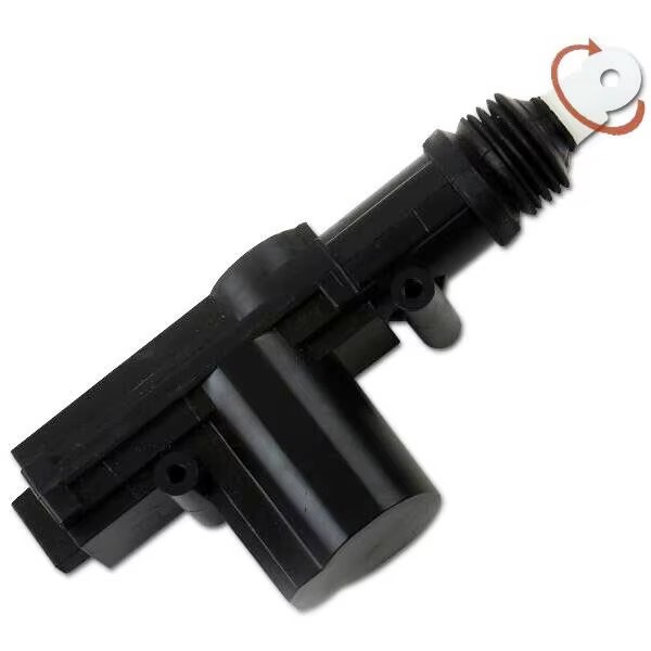 Universal DC 12V ABS Car Door Lock Actuator Kit with 360 Degree Rotation 2-Wire & 5-Wire Central Lock System