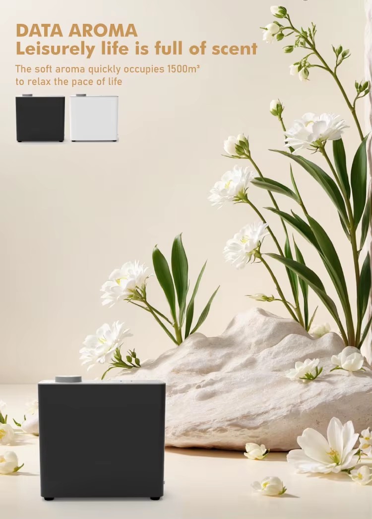 TS2500 Wall - Mounted Electric Aroma Diffuser with Bluetooth/WiFi - Controlled Fragrance System for Commercial Home and Hotel