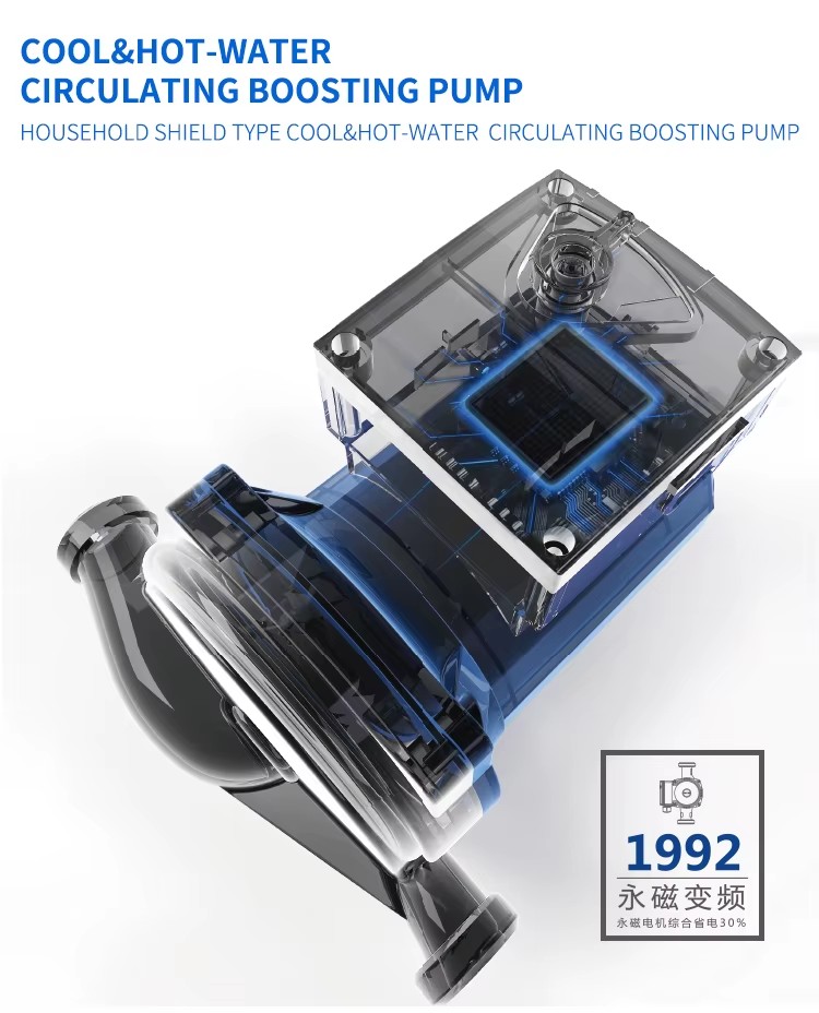 Electronic 1inch Small Central Mini Floor Heating Water Booster Circulating Pump for Shower