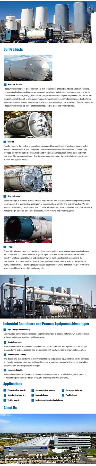 Custom Pressure Vessel Tank for Oilfield Applications