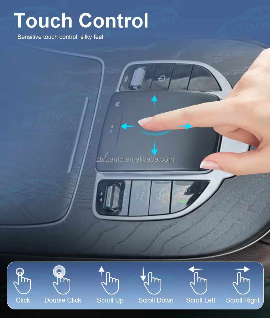 Touch Mouse Multimedia Buttons for Mercedes Benz W205 W213 W463a X253 G GLC Old to New Car Central Control Knob Joystick Upgrade