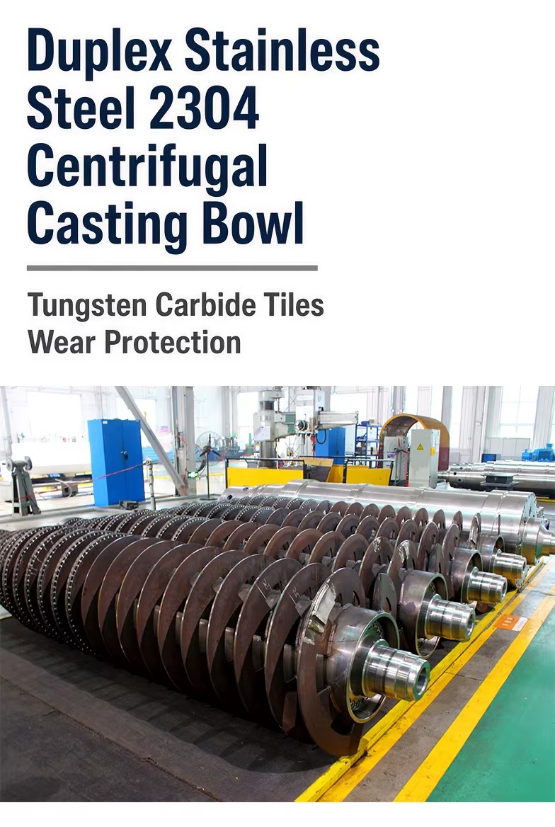Industrial Horizontal Decanter Centrifuge SS2304 30m3/h Continuous Separation