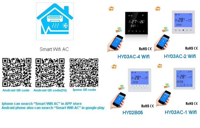 Manual Central Air Conditioner FCU Cooling Thermostat