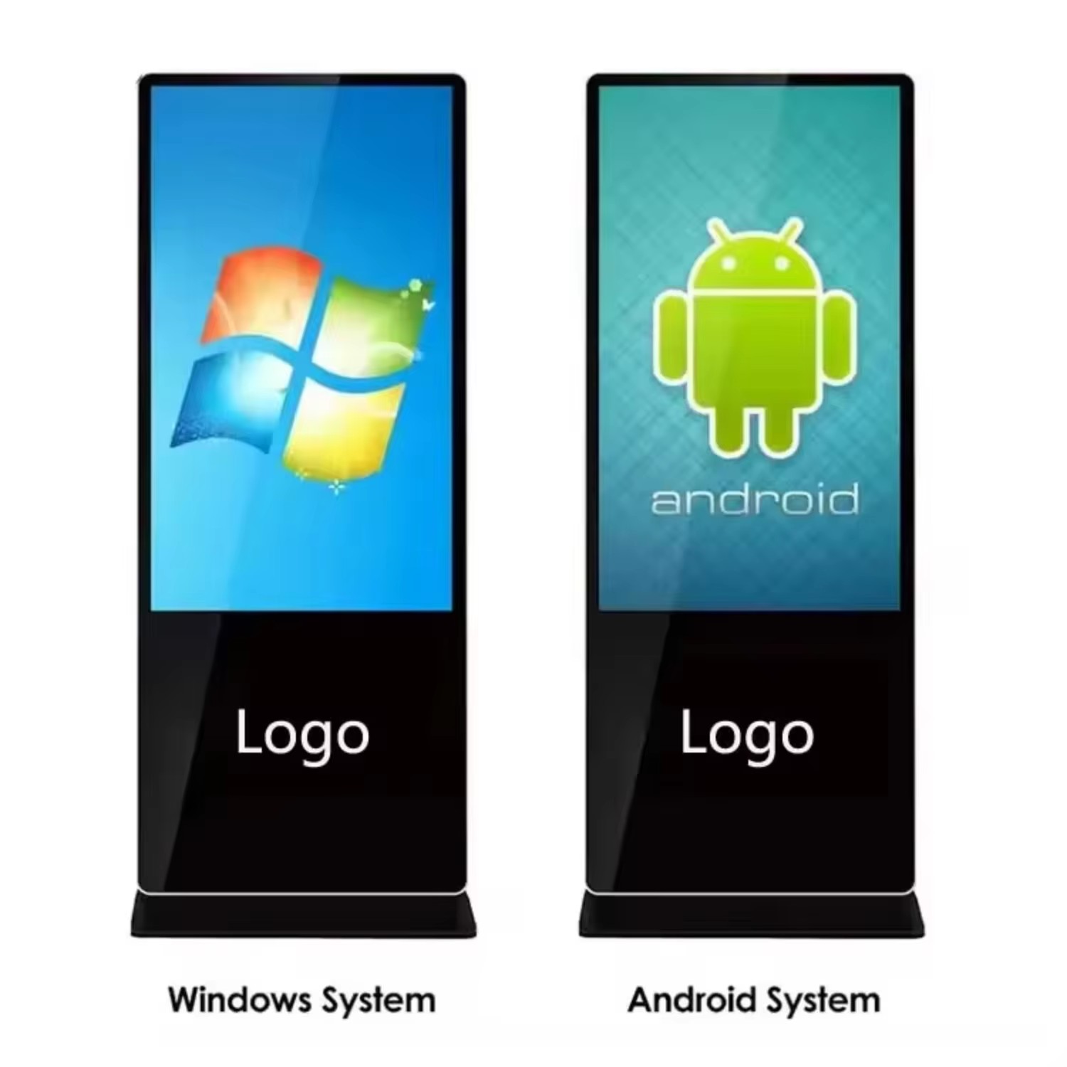 Windows Android 43-Inch Touch Screen Advertising Player LCD Kiosk Floor Stand Digital Signage for Retail Store/Shopping