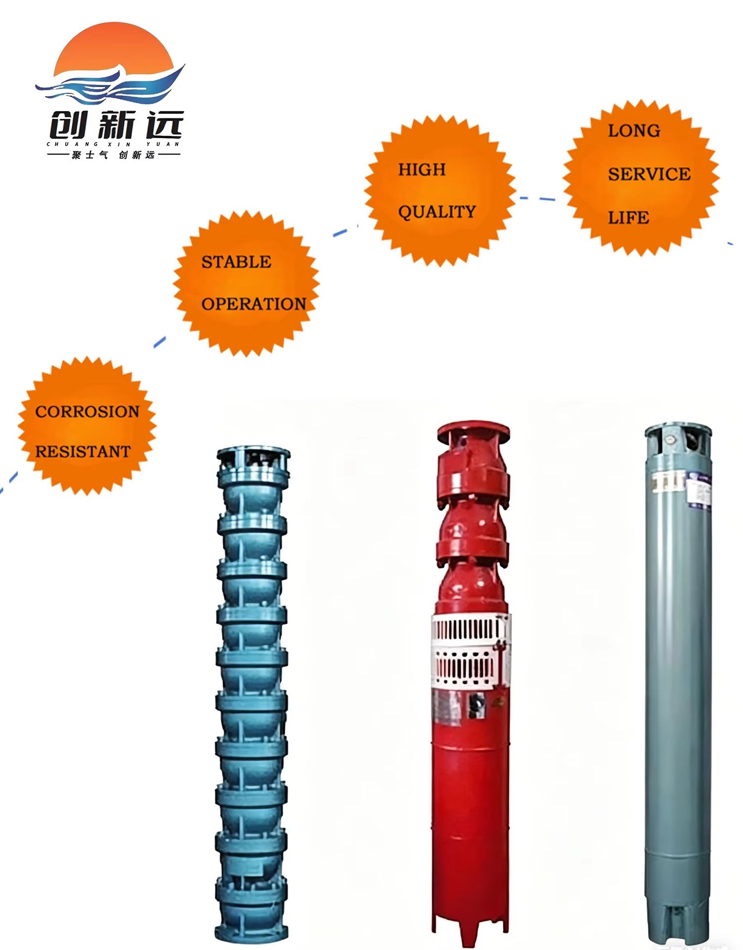 Pumping Machine Water Deep Well Submersible Centrifugal Pump Machine Farm Irrigation Centrifugal Bomba Centrifuga Paraagua