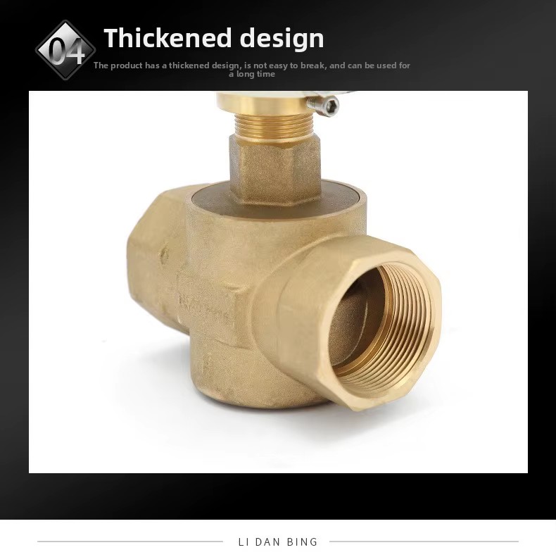 Proportional-integral Electric Two-way Control Valve Customized Support for Central Air-conditioning Steam Brass Material