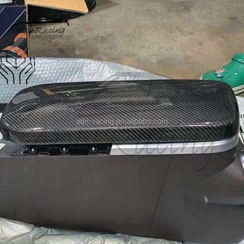 Carbon Fiber Central Console Armrest Panel Cover for KIA Stinger GT