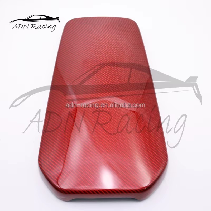 Carbon Fiber Central Console Armrest Panel Cover for KIA Stinger GT