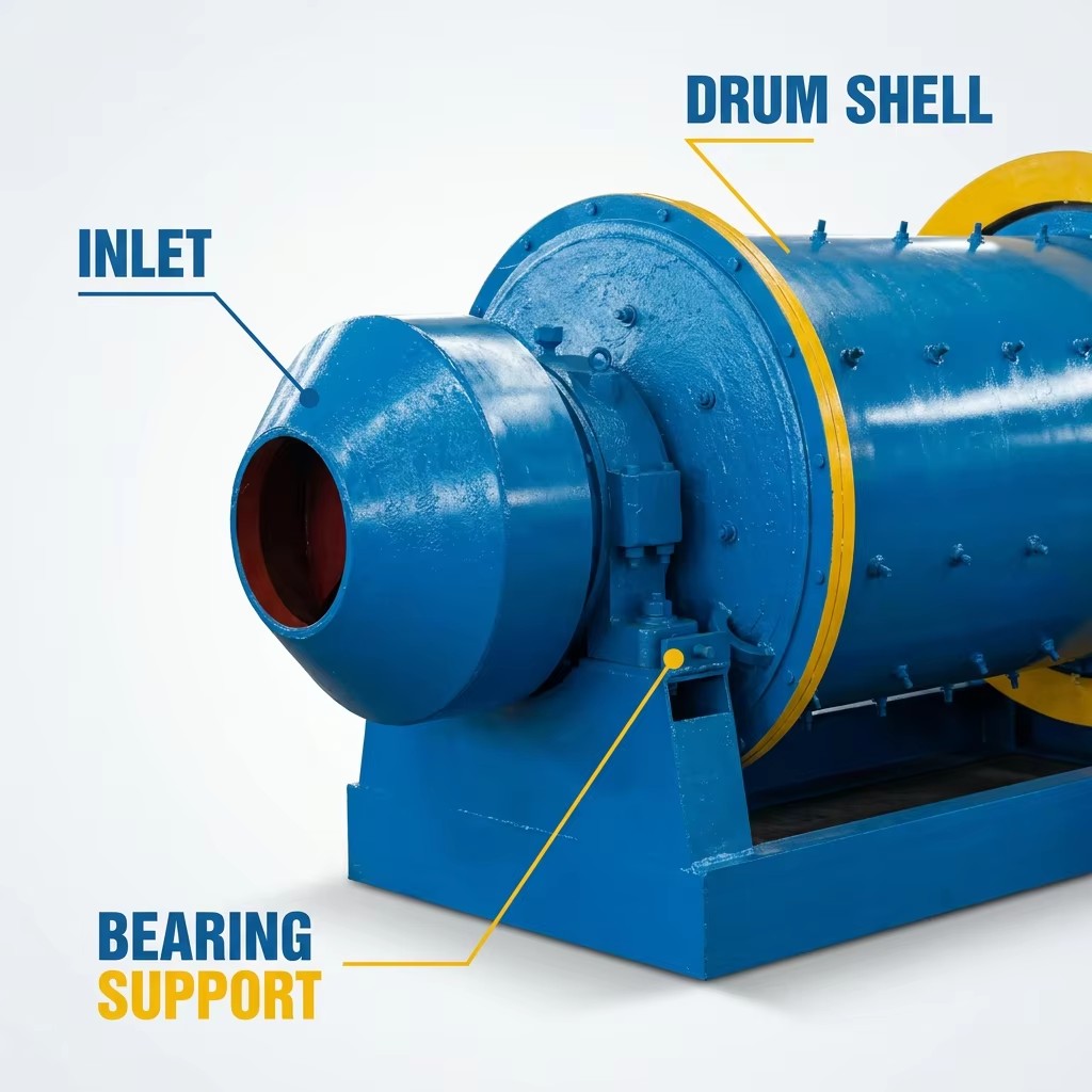 Large Gold Ore Wet Ball Mill Mining Grinding Mill for Ore Processing