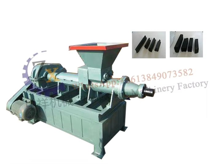 5 Tons\/h Coconut Shell Sawdust Coal Powder Dust Extruder Press Machine Charcoal Briquette Compressed Charcoal