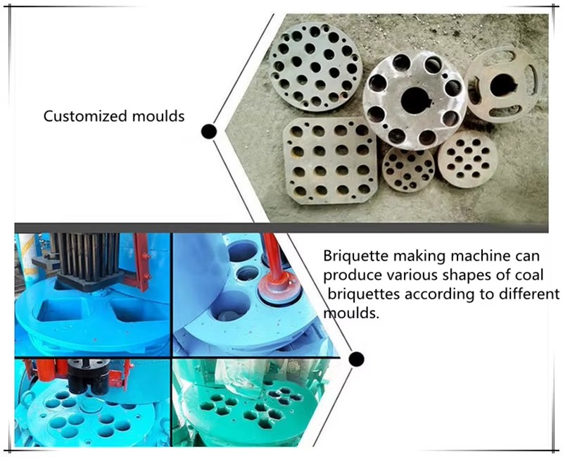 Coco Fiber Coco Peat Charcoal Briquette Machine Home Fuel BBQ Press Briquetting Machine