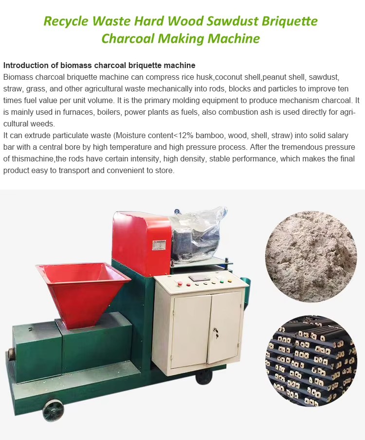 Professional Wood Sawdust Charcoal Briquette Machine with Good Performance