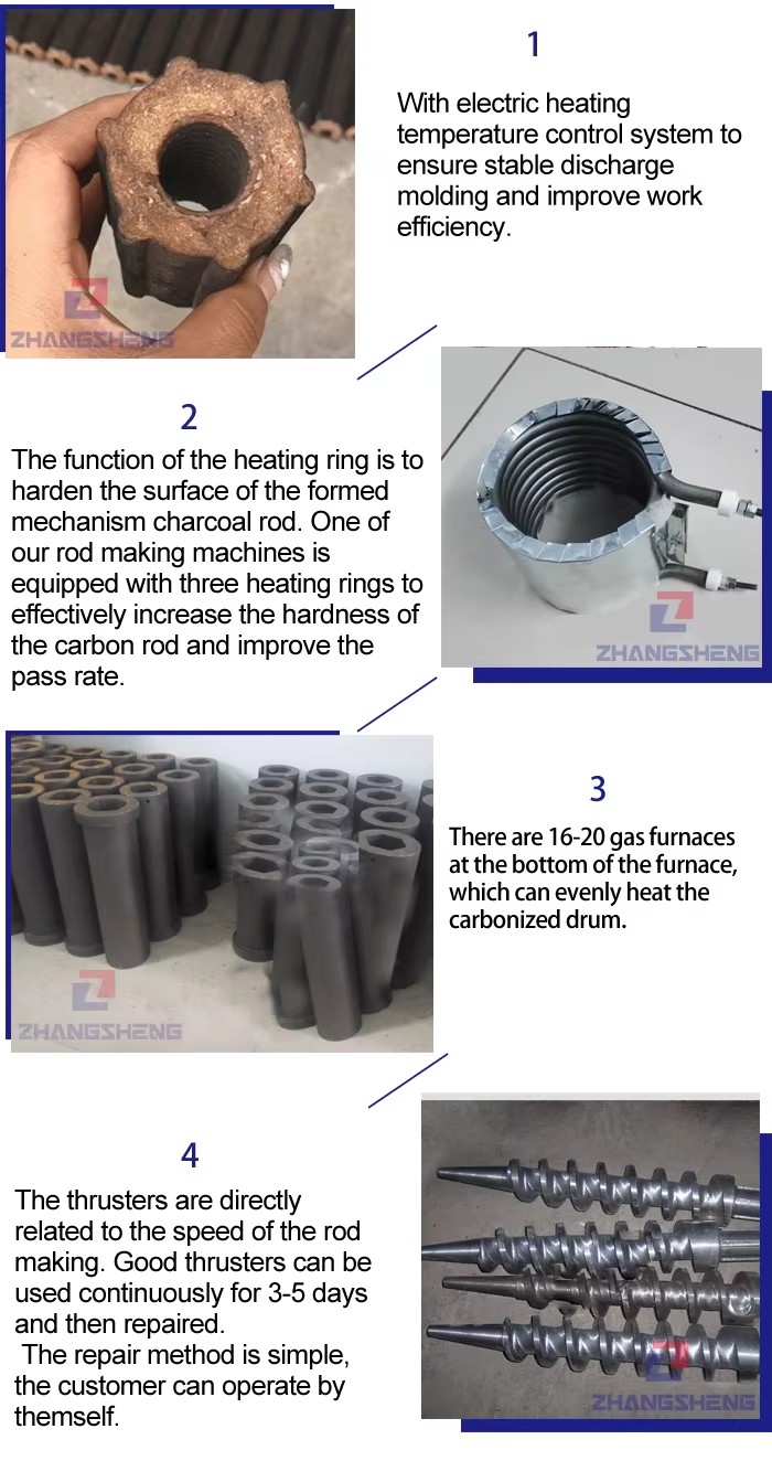 Mechanical Small Biomass Charcoal Bagasse Wood Coal Sawdust Briquette Extruder Forming Press Making Machine