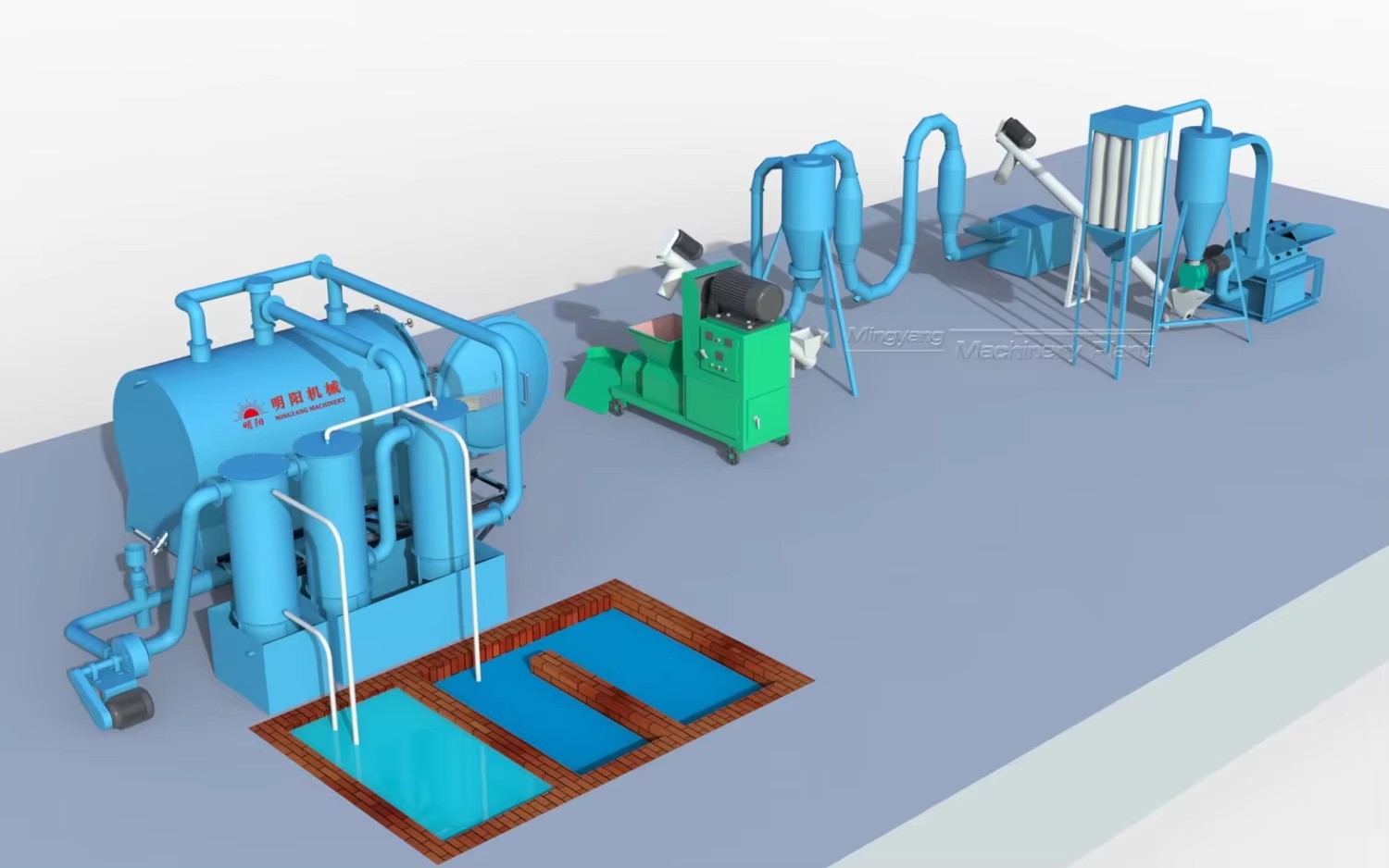 Piston Wood Sawdust Briquette Making Machine Rice Husk Press Extruder for Charcoal Factory