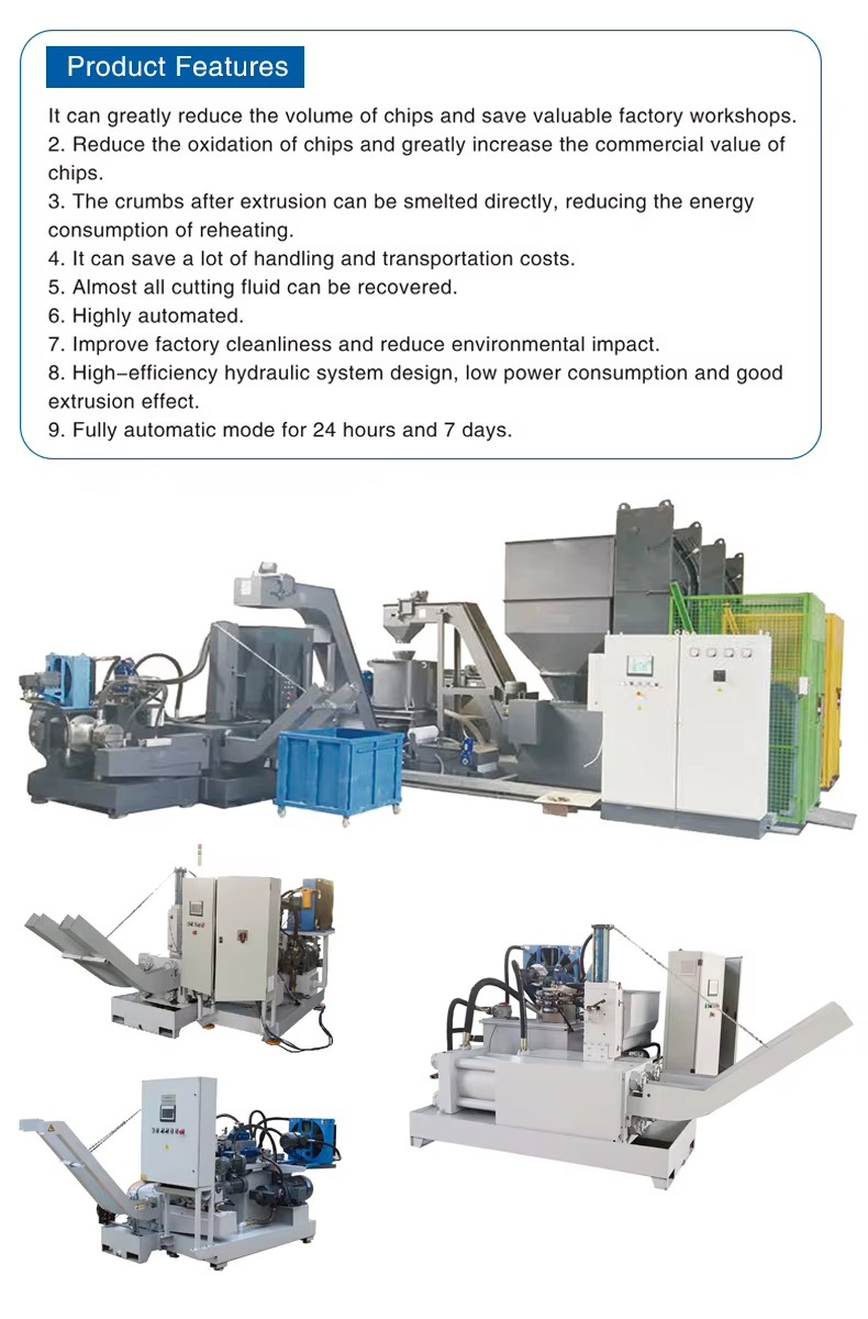 Horizontal Double Channer Metal Powder Pressing Briquette Machine