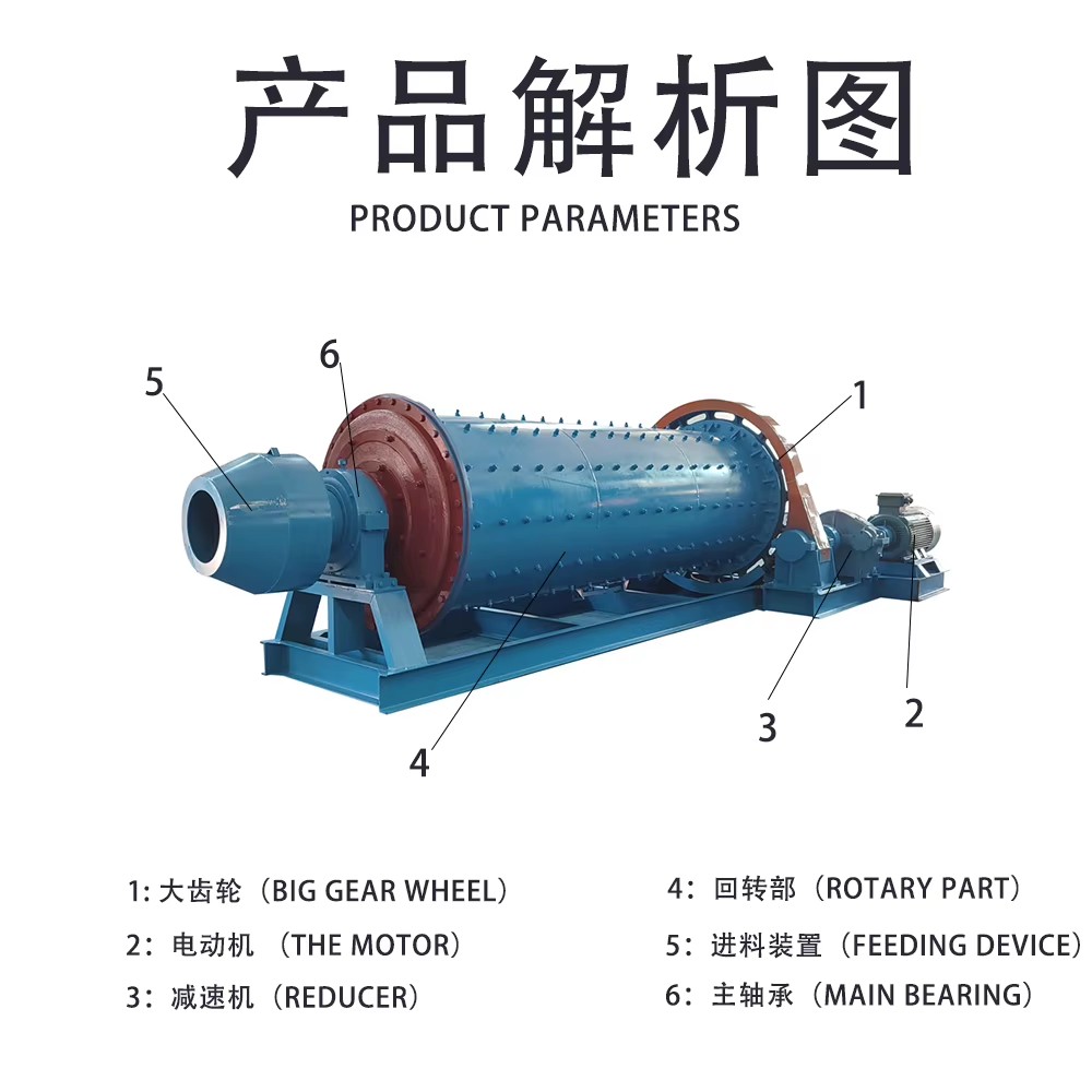 Horizontal Ball Mill, Ball Mill for Gold Mining, Steel Slag Mining Machinery Quartz Sand Grinding Mill