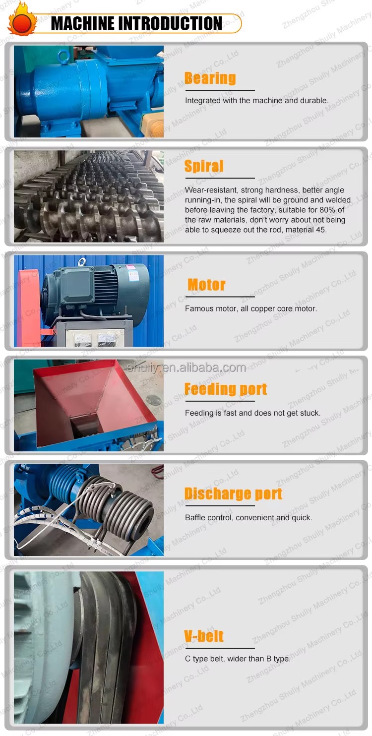 Factory Coal Charcoal Sugarcane Bagasse Briquette Machine Making Machine Price Coconut Charcoal