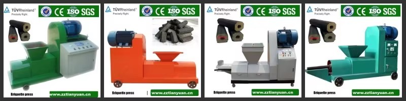 Charcoal Sawdust Briquette Machine Rice Husk Briquette Making Machine with AC Motor 80-150kg/h Capacity for BBQ Fuel