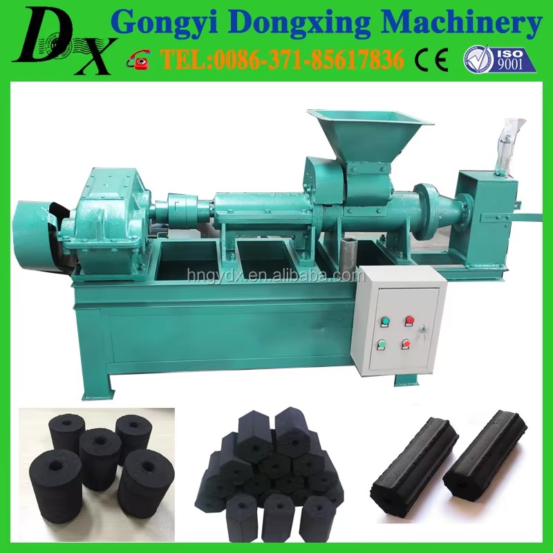 Charcoal Carbon Black Briquettes Stick Making Machine
