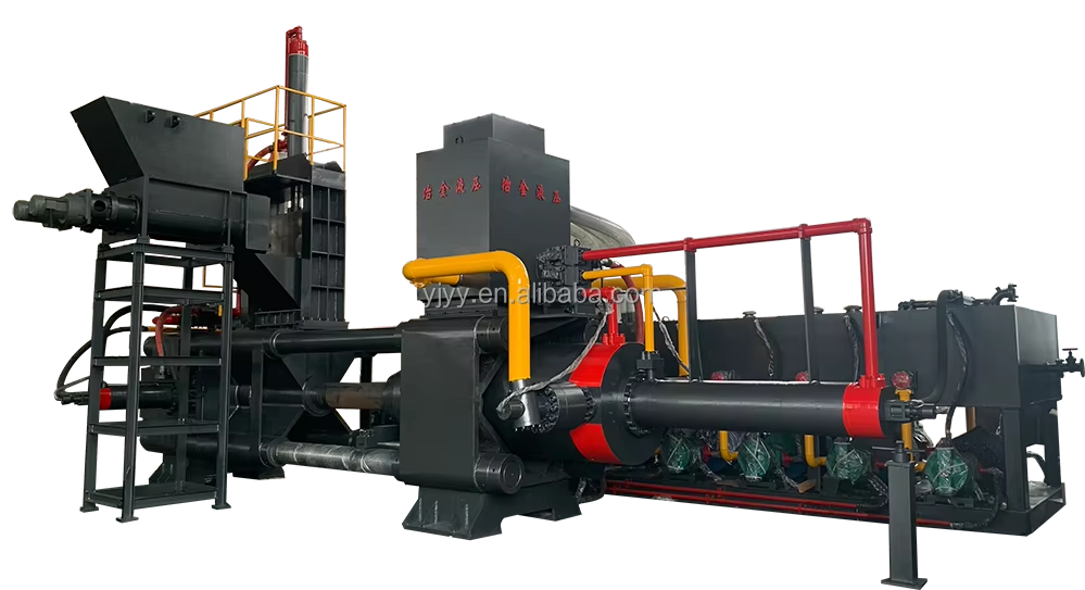 Horizontal 1250ton Steel Iron Metal Chips Briquette Machine