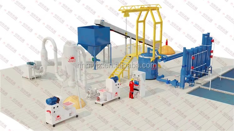Small Biomass Briquette Machine Factory Price Mini Charcoal Briquetting Press Wood Sawdust Screw Extruder Project