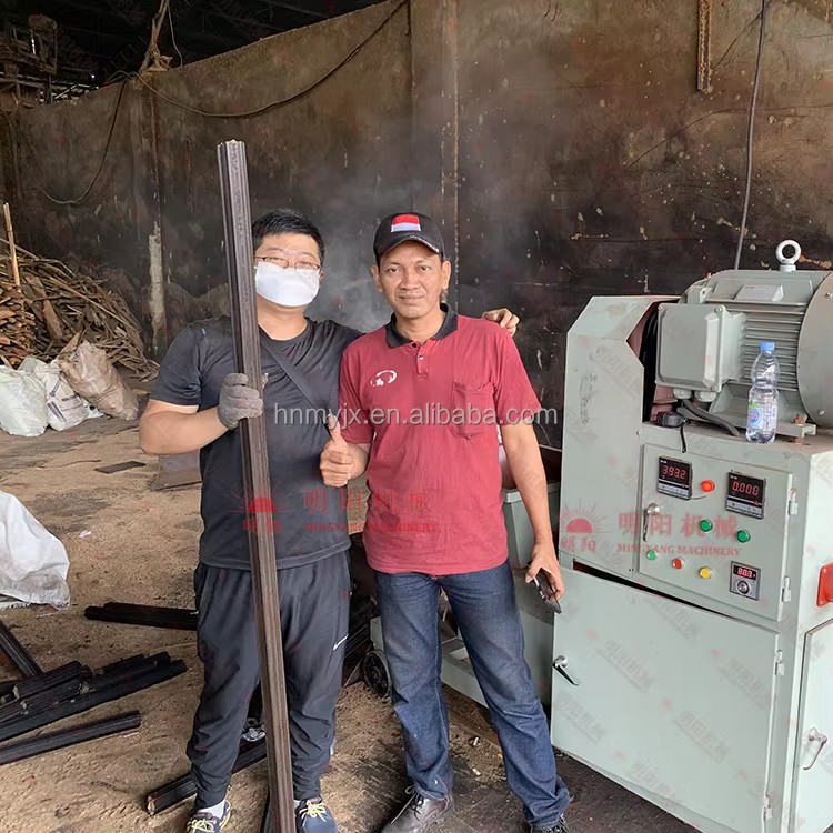 Small Biomass Briquette Machine Factory Price Mini Charcoal Briquetting Press Wood Sawdust Screw Extruder Project
