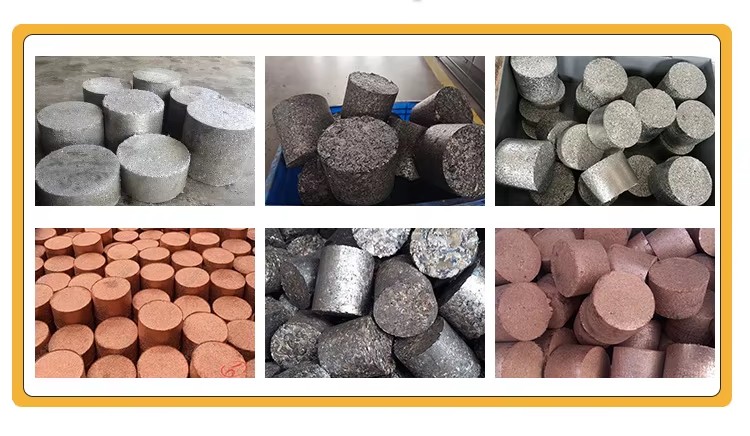 Automatic Hydraulic Cold Metal Briquette Making Machine Aluminum Copper Iron Steel Shavings Metal Chip Briquetting Machine