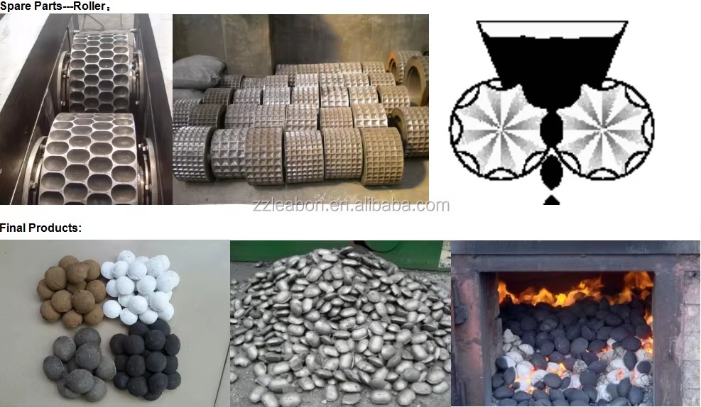 Coal/charcoal Powder Briquette Ball Press Machine