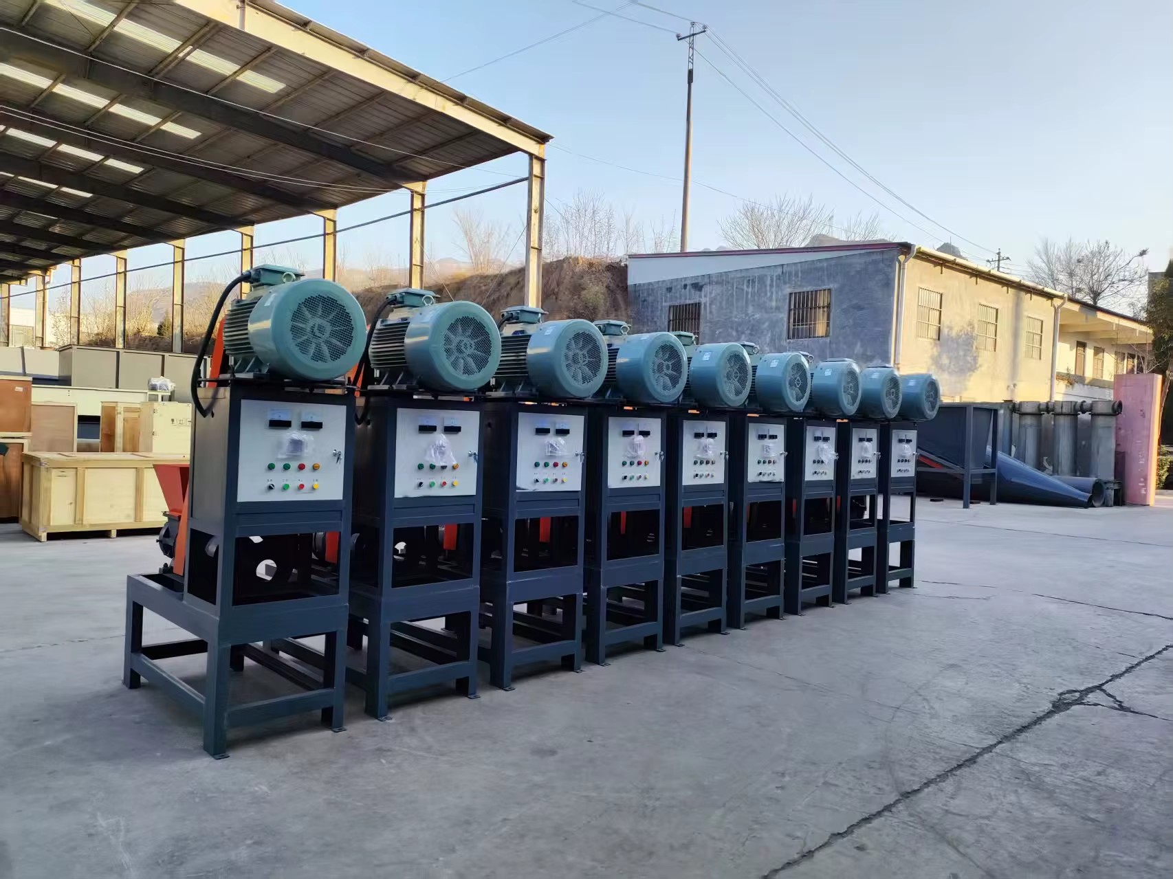 Heavy-Duty Industrial Biomass Briquette Press Large Torque Motor Drive Briquette & Charcoal