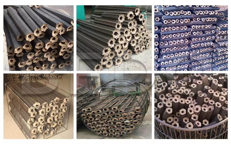 High Efficiency Wood Briquette Making Machine, Automatic Heating Function for Stable Briquette Forming