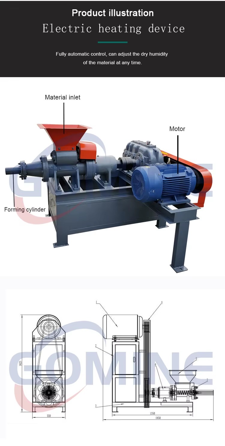 Sawdust Charcoal Briquettes Bbq Charcoal Coal Briquette Making Machine
