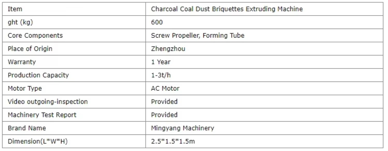 Automatic Shisha Charcoal Extruder Machine Coal Carbon Powder Briquette Press Machine Factory Direct