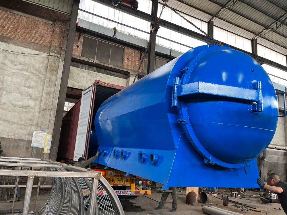 6 Ton Horizontal Activated Machine Coal Retort Oven Kiln Briquette Wood Charcoal Carbonization Stove Furnace Machine