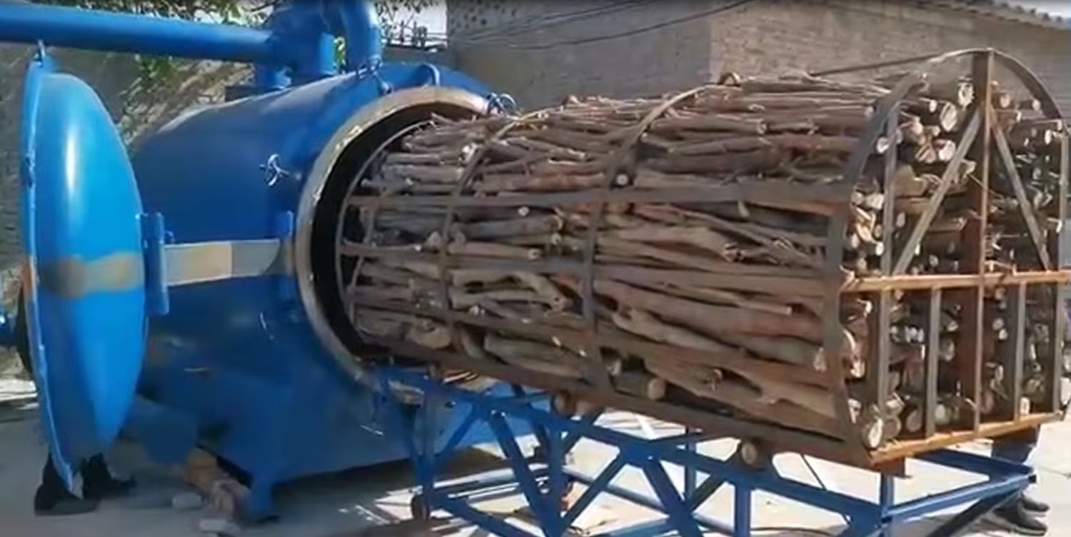 Advanced Smokeless Charcoal Retort Kiln Biochar Stove Airflow Hardwood Charcoal Making Machine Wood Charcoal Making Machine