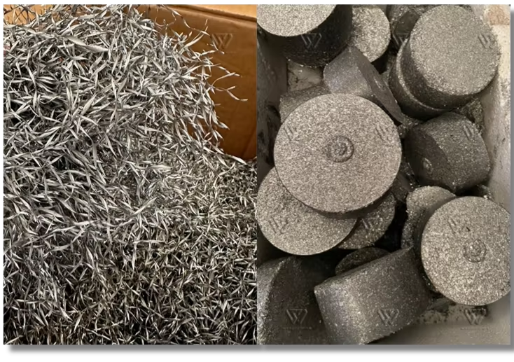 Fully Automatic Hydraulic Metal Chip Briquette Press for Cast Iron Stainless Steel Scrap